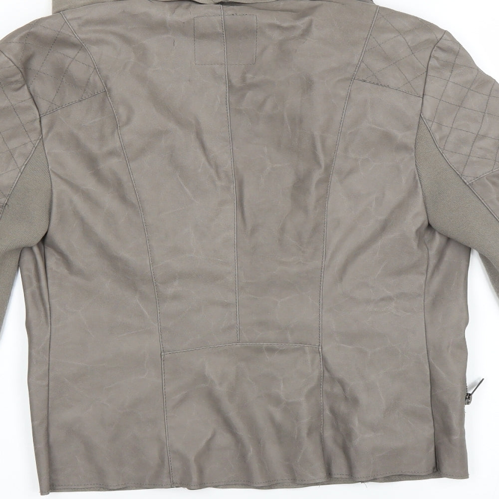New Look Womens Grey Jacket Size 10