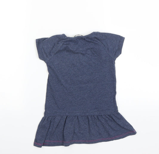 George Girls Black T-Shirt Dress Size 2-3 Years
