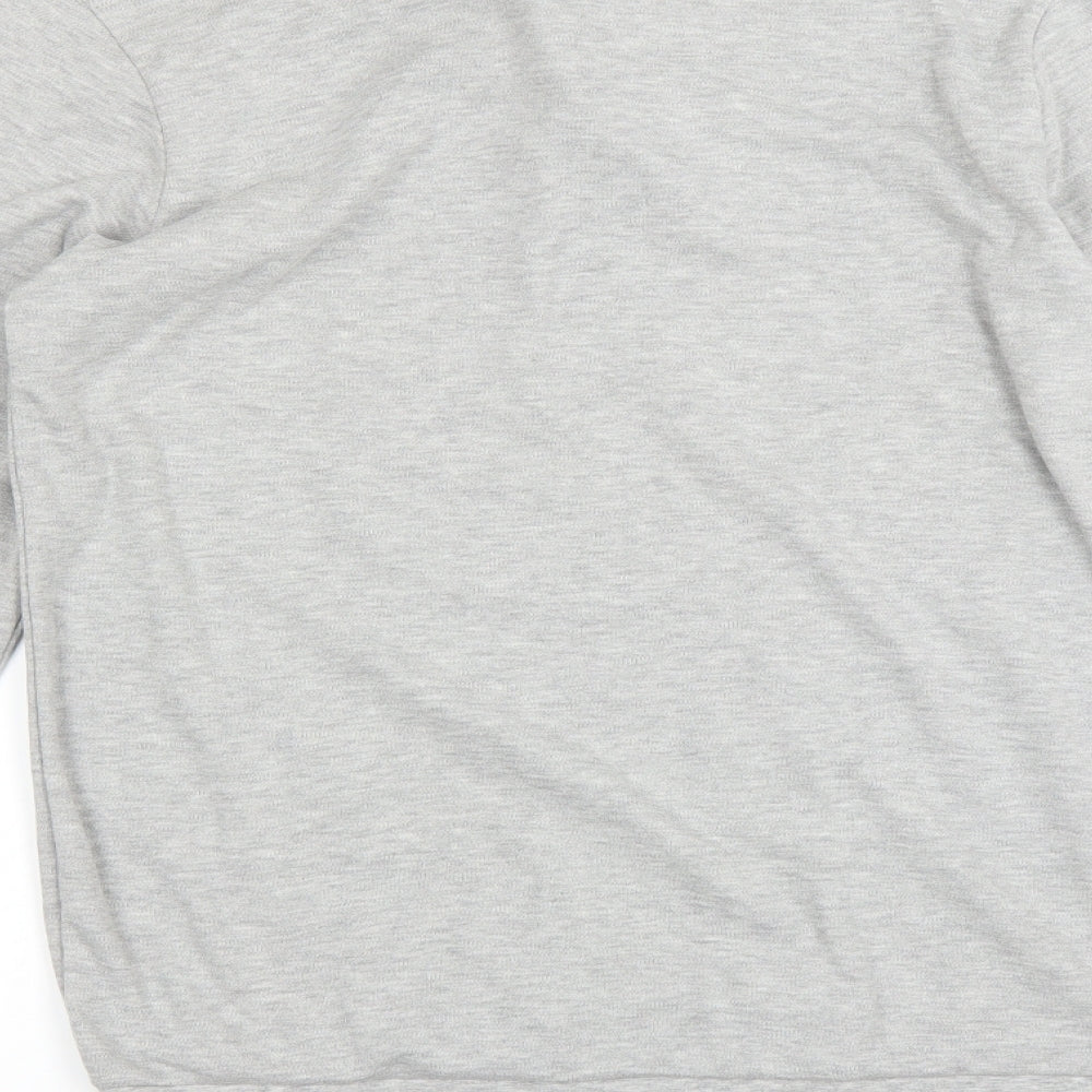 Dreams Womens Grey Solid Top Pyjama Top Size XL - Sweatshirt