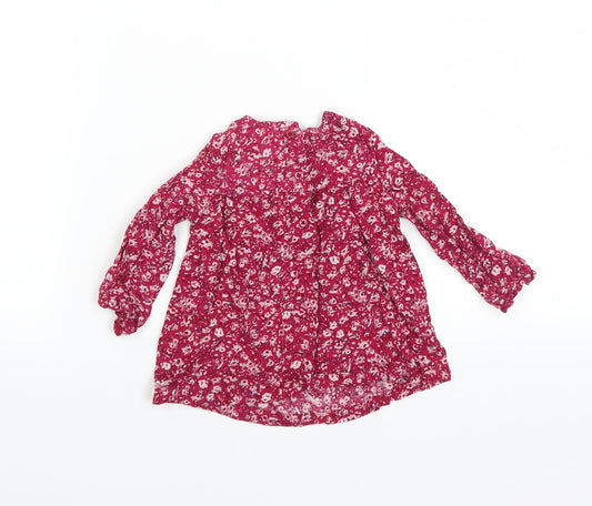 Primark Girls Pink Floral Shift Size 9-12 Months