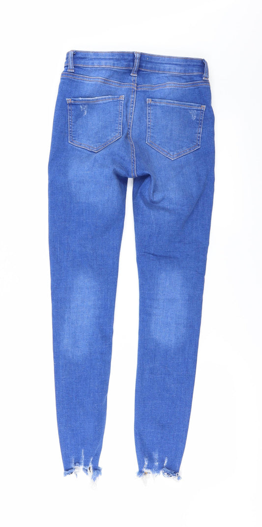 Denim & Co.` Womens Black Denim Skinny Jeans Size 6 L27 in