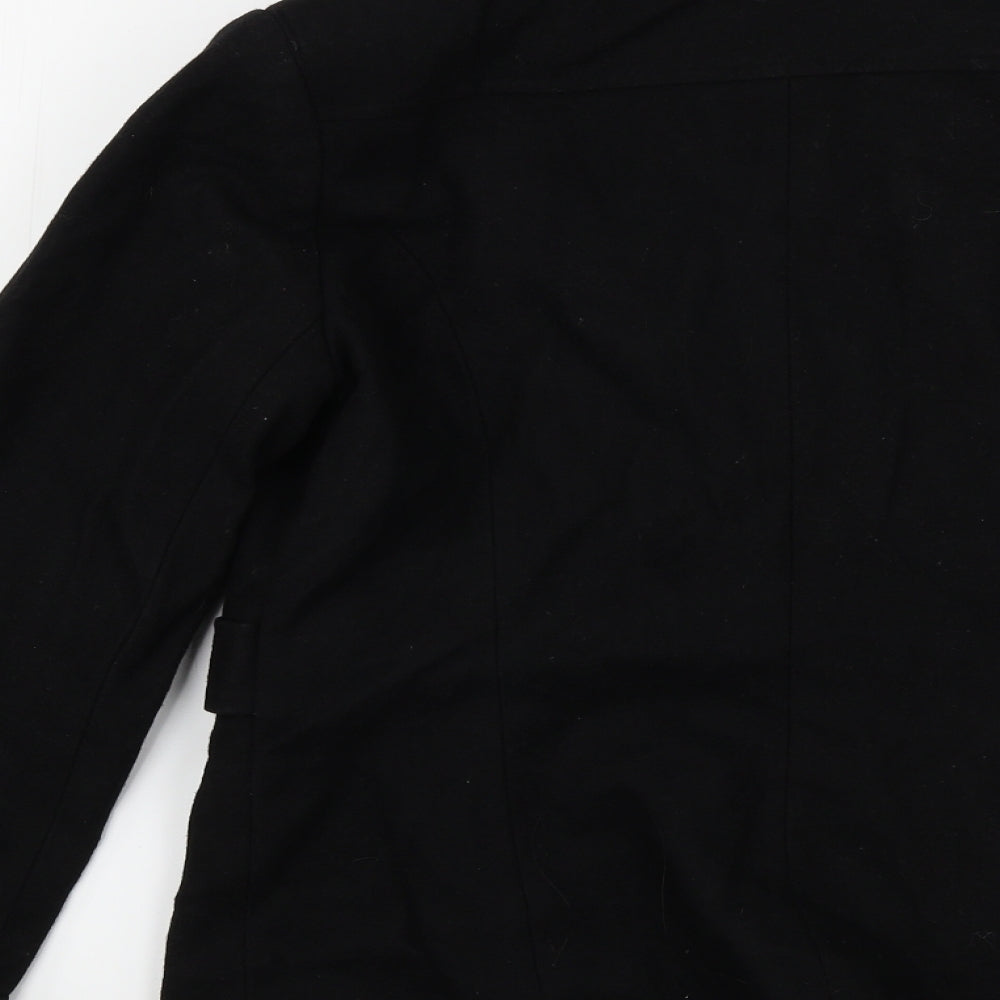 Brand and care label for George women’s black jacket coat, size UK 12