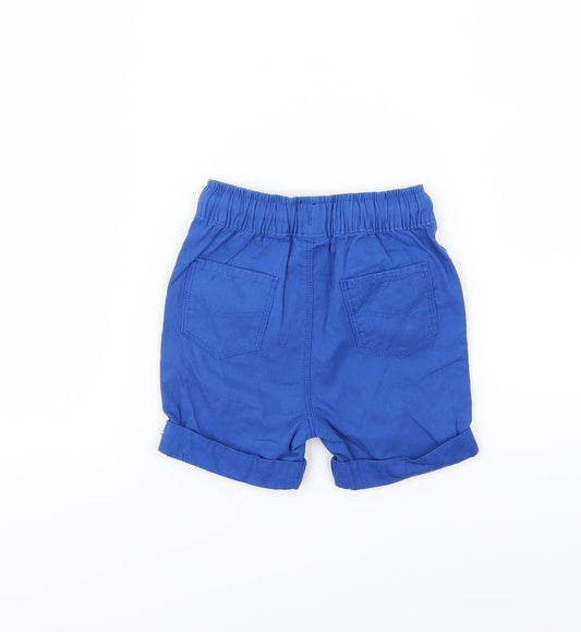 George Boys Blue Cropped Trousers Size 12-18 Months