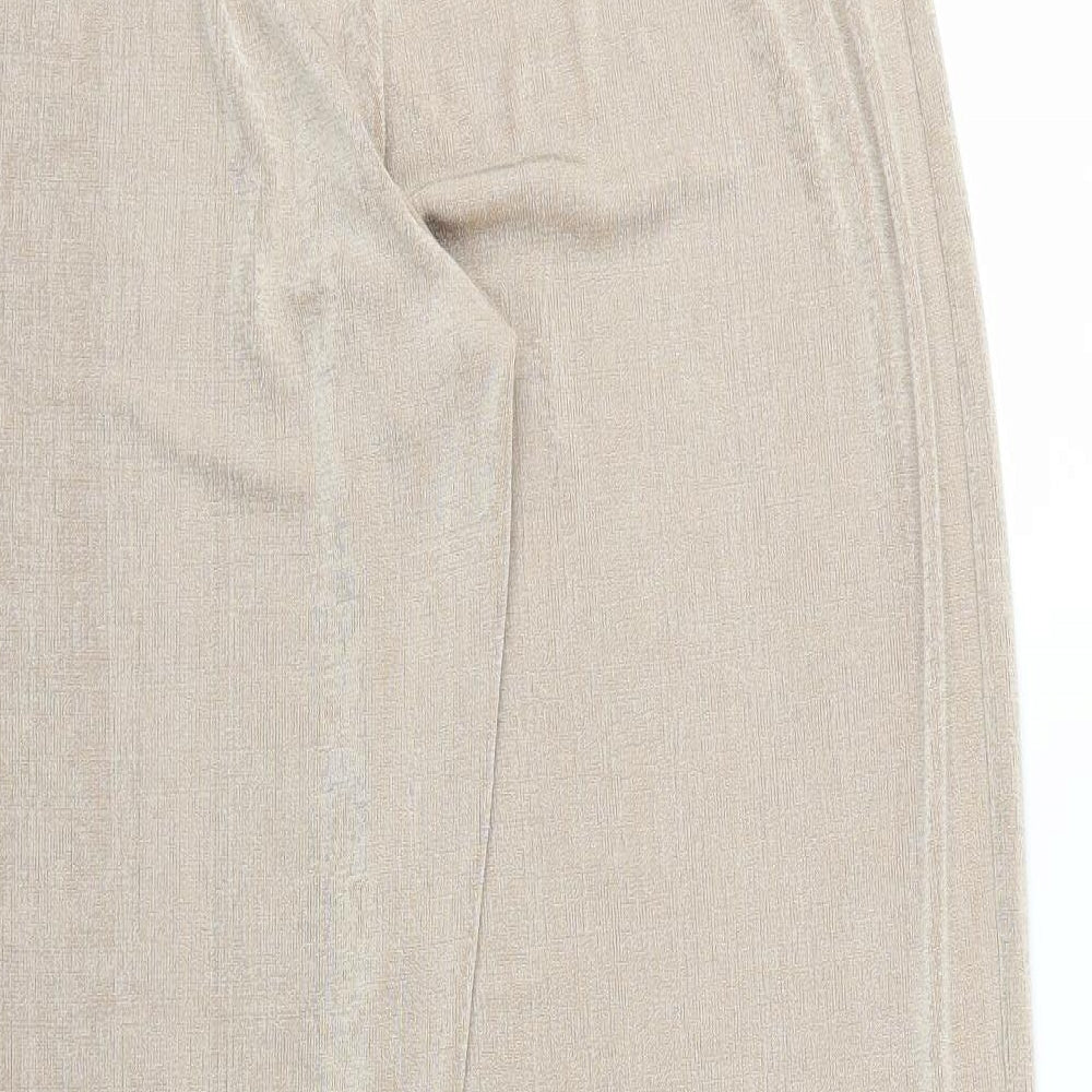 Brand and care label for Kaleidoscope women’s beige trousers, size UK 16, 29-inch leg
