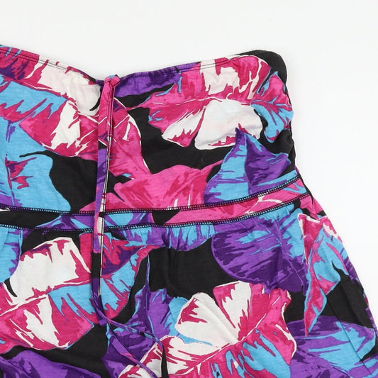 George Womens Multicoloured Floral A-Line Size 14