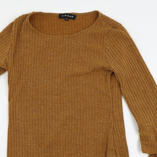 Parisian Womens Yellow Pullover Jumper Size 12
