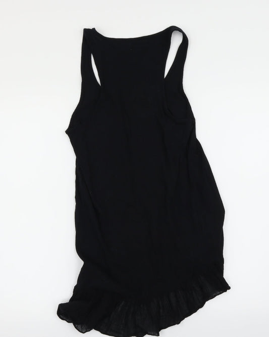 Topshop Womens Black Basic Tank Size 10