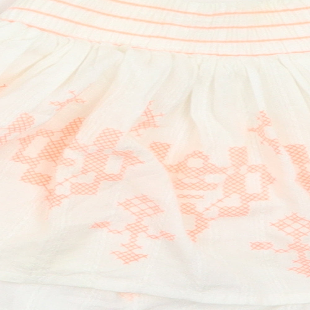 Nutmeg Girls White Flare Skirt Size 12-18 Months