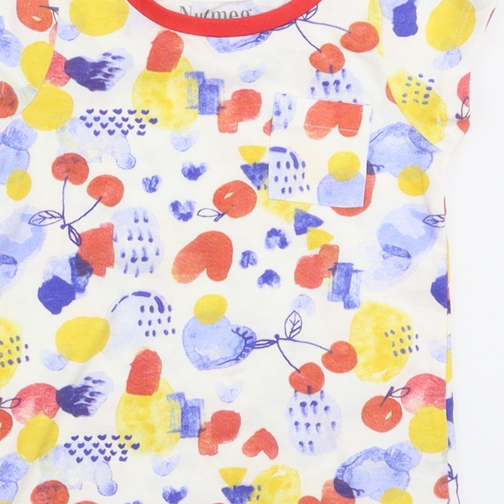 Nutmeg Baby White Batik Basic T-Shirt Size 12-18 Months