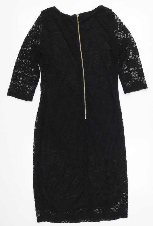 Alice & You Womens Black Lace Pencil Dress Size 10