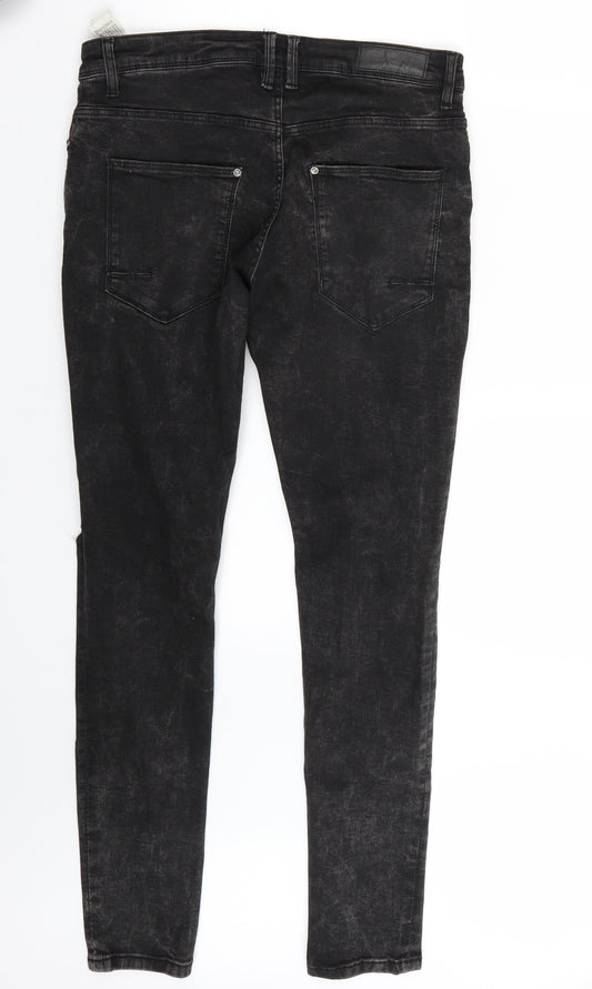 Bershka Womens Black Skinny Jeans Size 30 L30 in