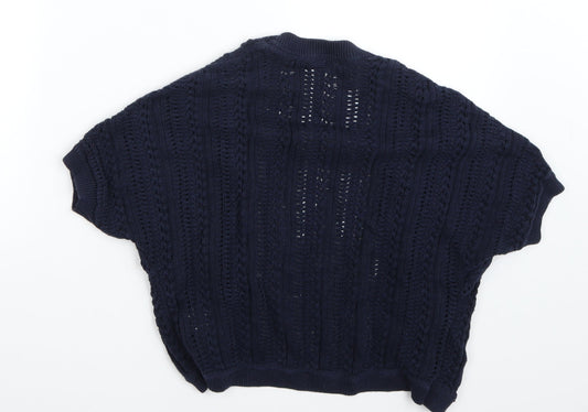 Gap Girls Blue Cardigan Jumper Size 6-7 Years