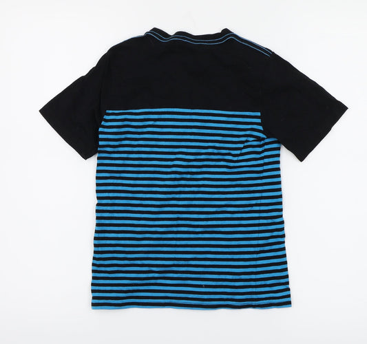 WZ Boys Black Striped Basic T-Shirt Size 8 Years