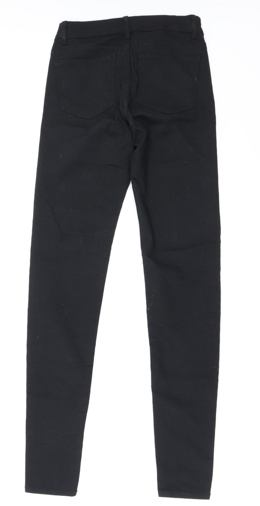 H&M Womens Black Skinny Jeans Size 6 L27 in