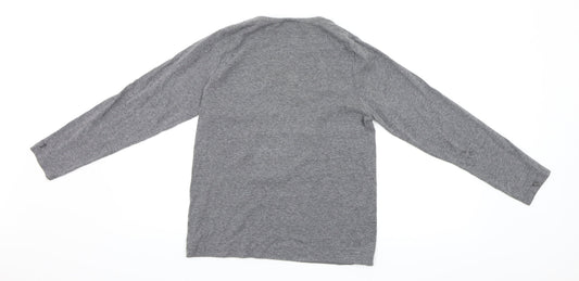 Disney Girls Grey Basic T-Shirt Size 12-13 Years