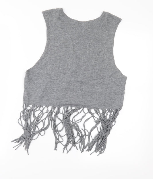 Hollister Womens Grey Jersey Basic Tank Size S