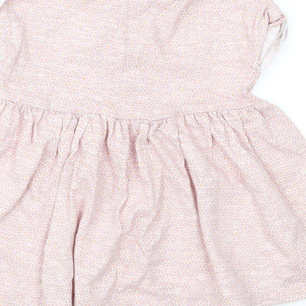 NEXT Girls Pink Floral Jersey Fit & Flare Size 0-3 Months