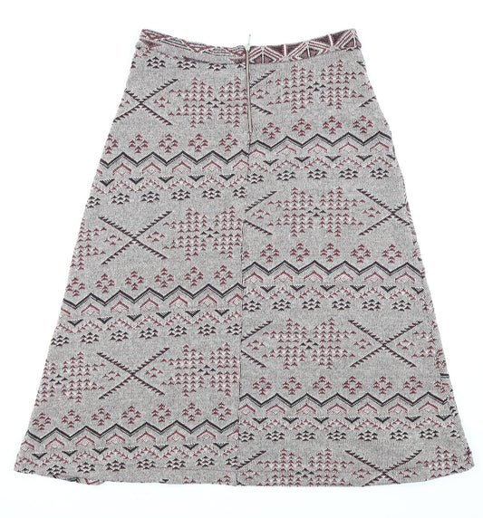 NEXT Womens Purple Geometric Straight & Pencil Skirt Size 12