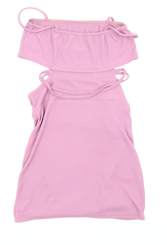 PLT Womens Pink Fit & Flare Size 12