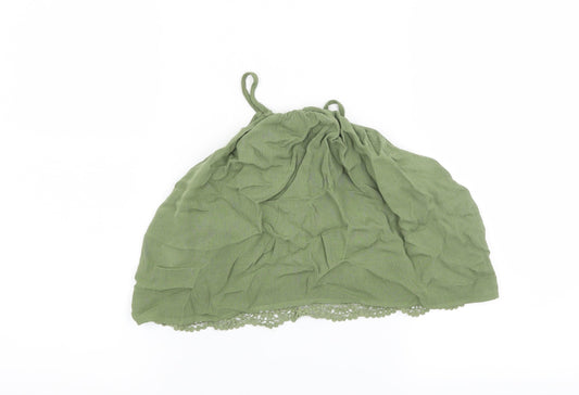 H&M Womens Green Basic Blouse Size 8