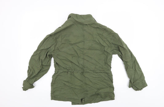 Preworn Womens Green Floral Jacket Size S
