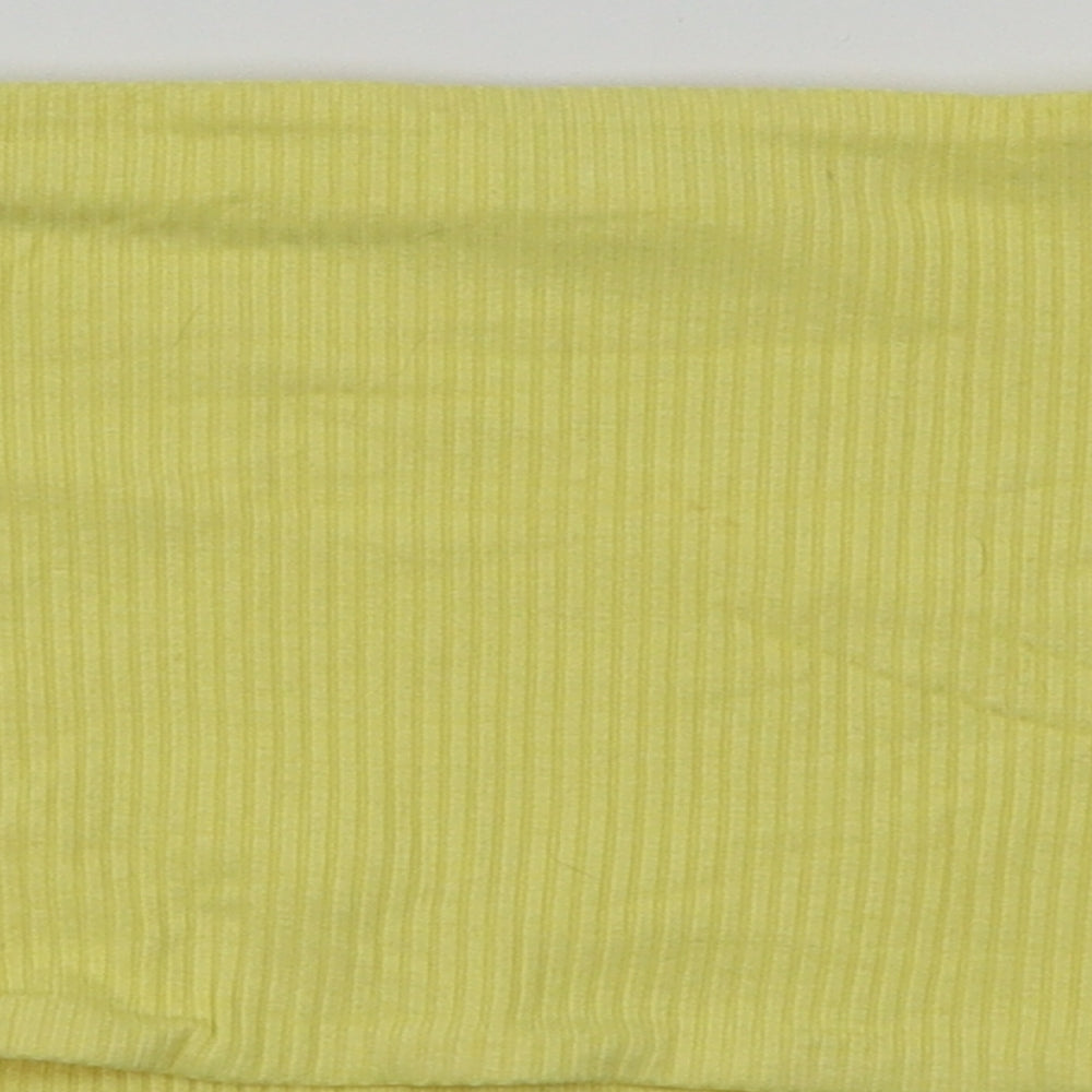 Topshop Womens Yellow Basic T-Shirt Size 12