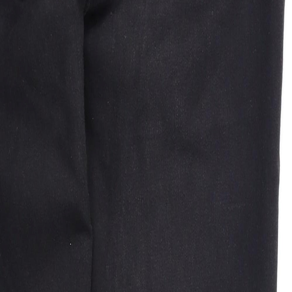 Brand and care label for New Look women’s black skinny jeans, size UK 8, 29-inch leg