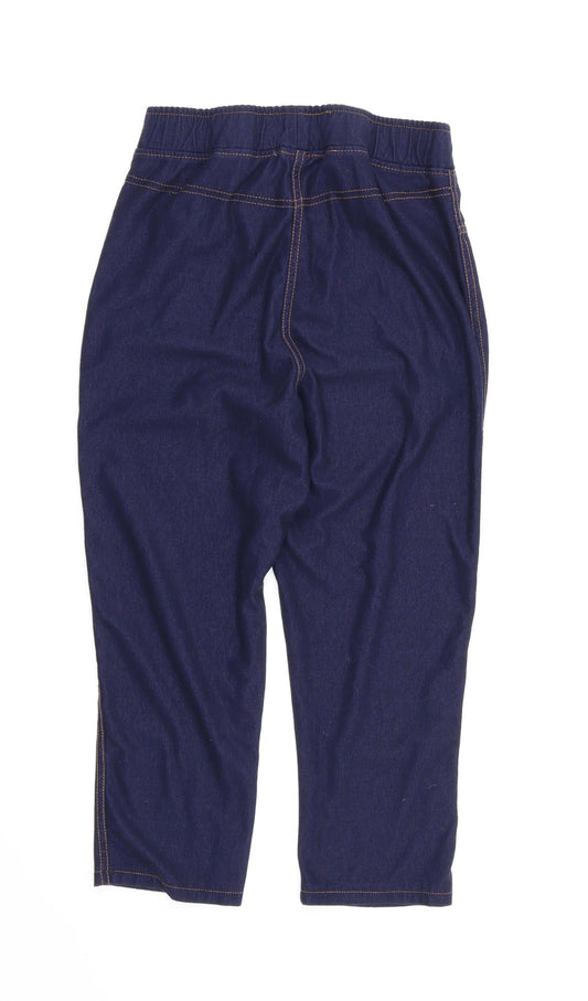 Payapa Girls Blue Ikat Jegging Trousers Size 10-11 Years