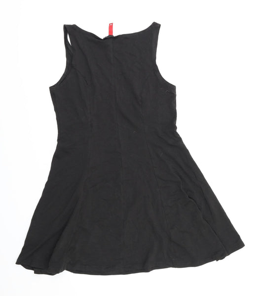 Preworn Womens Black Fit & Flare Size M