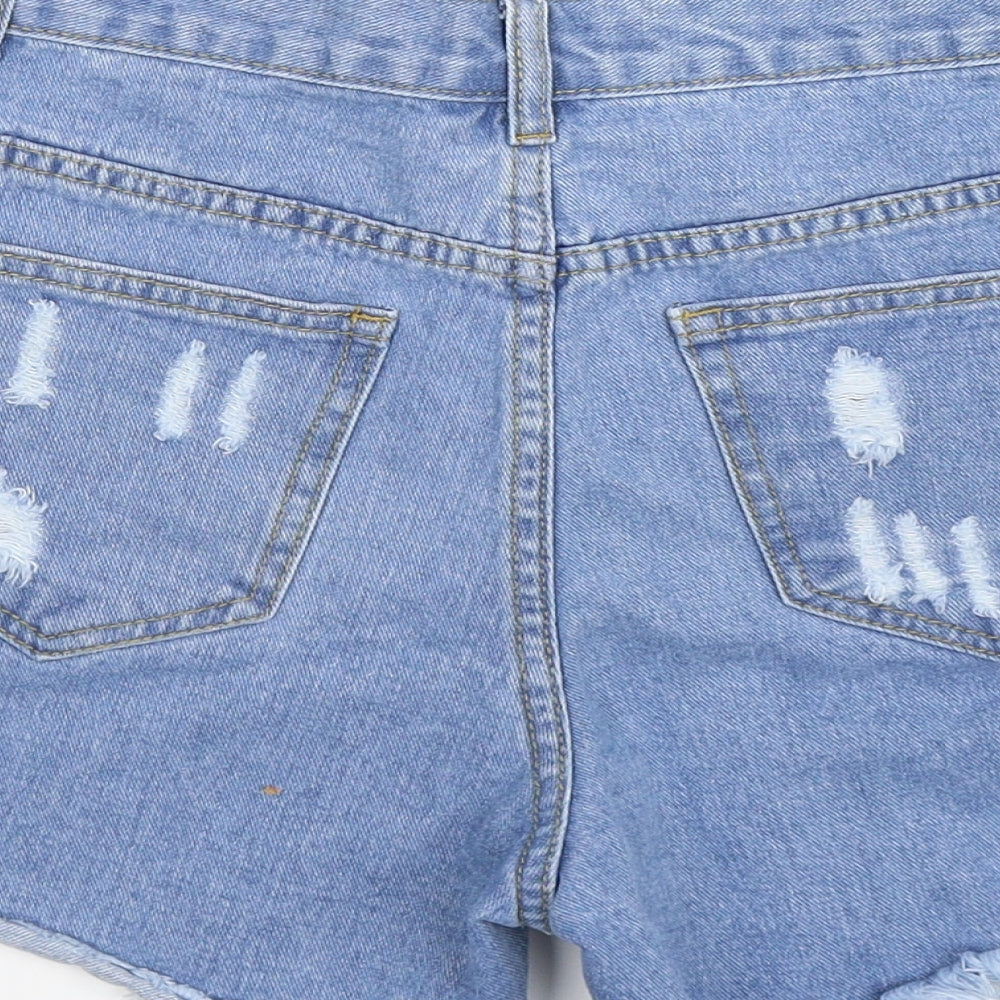 Momokrom Womens Blue Denim Hot Pants Shorts Size 6