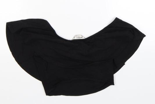 Miss Selfridge Womens Black Cropped Tank Size 6
