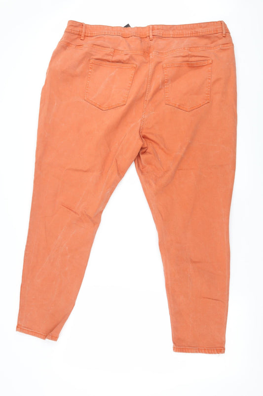 Soft Touch Mens Orange Skinny Jeans Size 26 L27 in