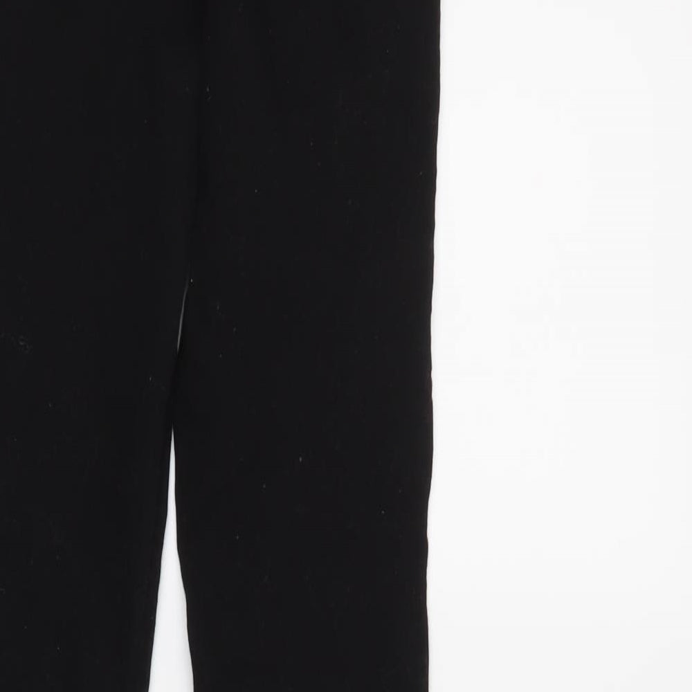 Denim & Co. Womens Black Denim Trousers Size 4 L25 in