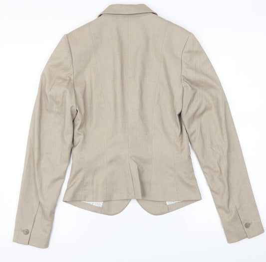 H&M Womens Brown Jacket Blazer Size 34