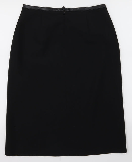 Award Womens Black A-Line Skirt Size 40