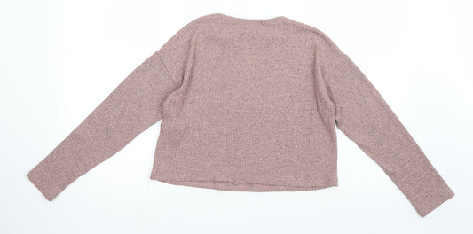 Newlook Girls Pink Pullover Jumper Size 10-11 Years
