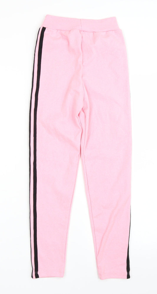 BDM Girls Pink Jogger Trousers Size M