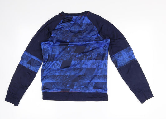 Preworn Boys Blue Pullover Sweatshirt Size 12 Years