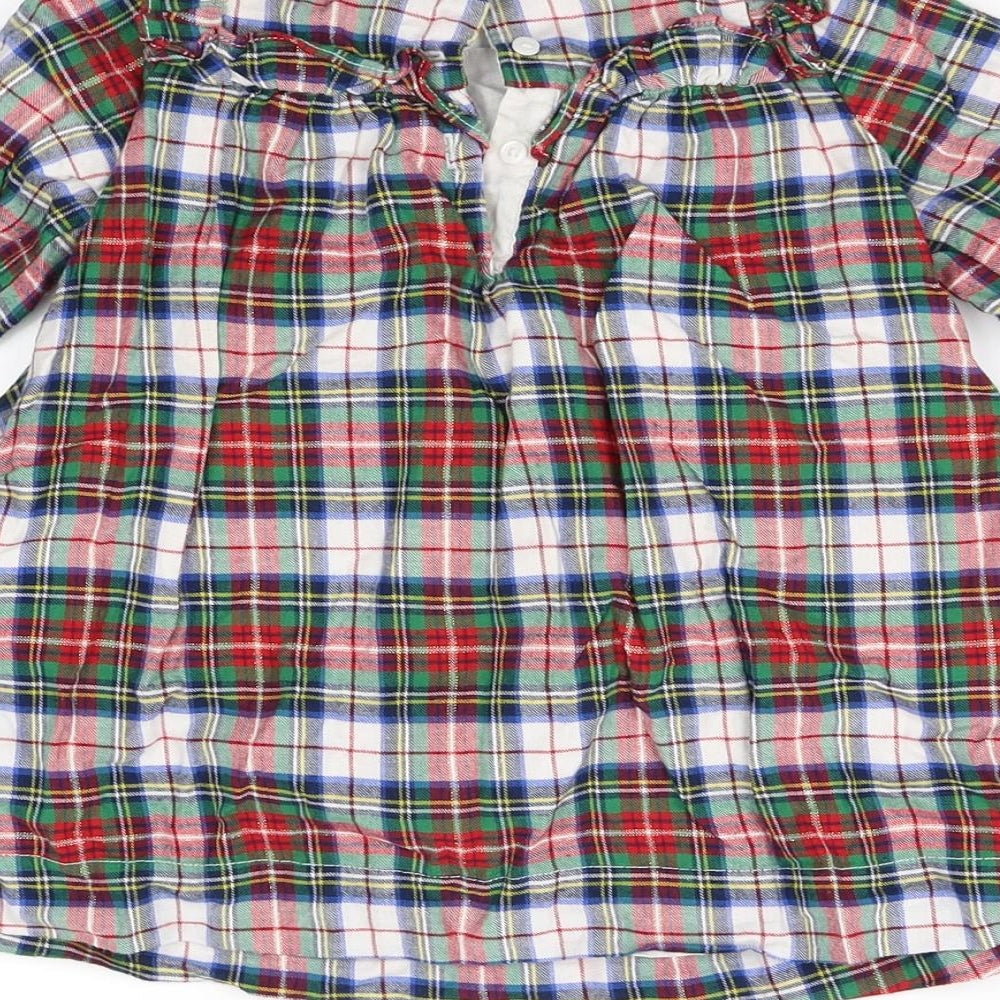 Gap Girls Multicoloured Check Fit & Flare Size 18-24 Months