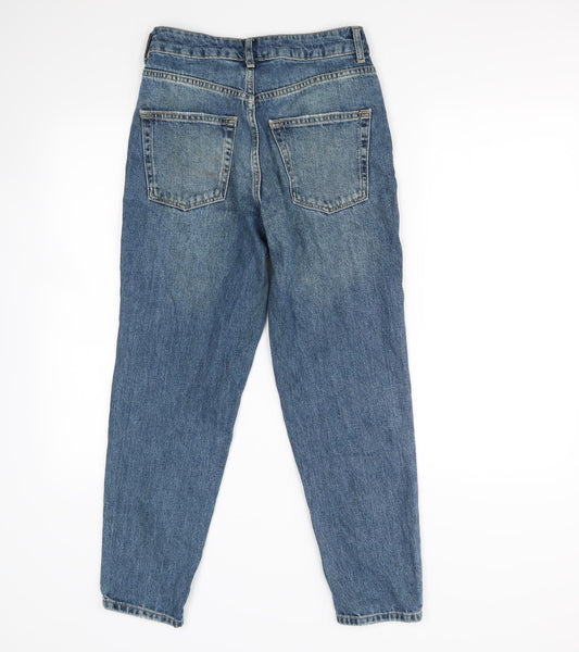 Topshop Womens Blue Straight Jeans Size 26 in L26.5 in