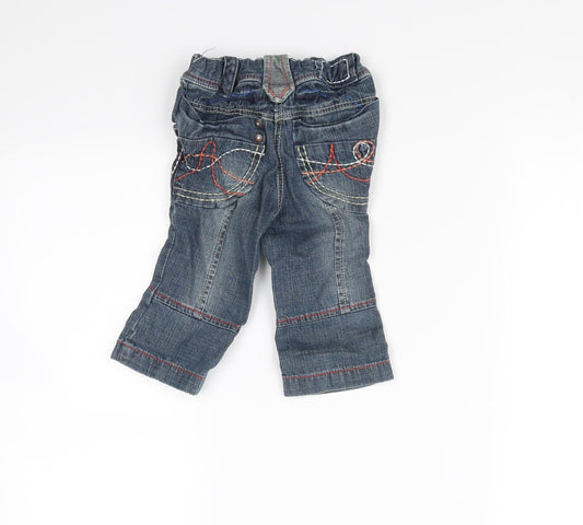 NEXT Girls Blue Capri Jeans Size 6-9 Months