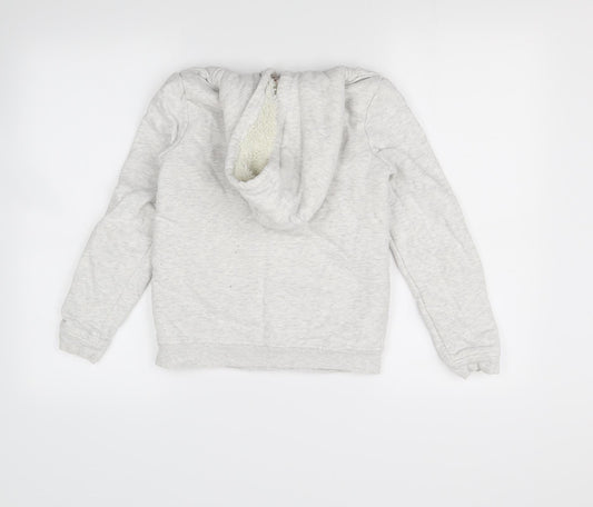 Nutmeg Girls Grey Full Zip Hoodie Size 11 Years