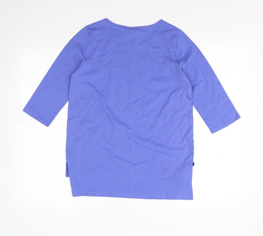 Gymboree Girls Blue Pullover T-Shirt Size 10 Years - Unicorn