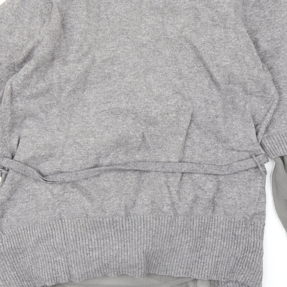 NEXT Womens Grey Basic T-Shirt Size 8