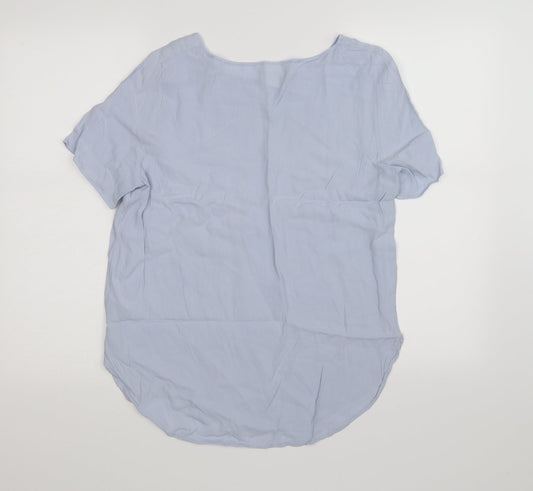 H&M Womens Blue Tunic T-Shirt Size 10