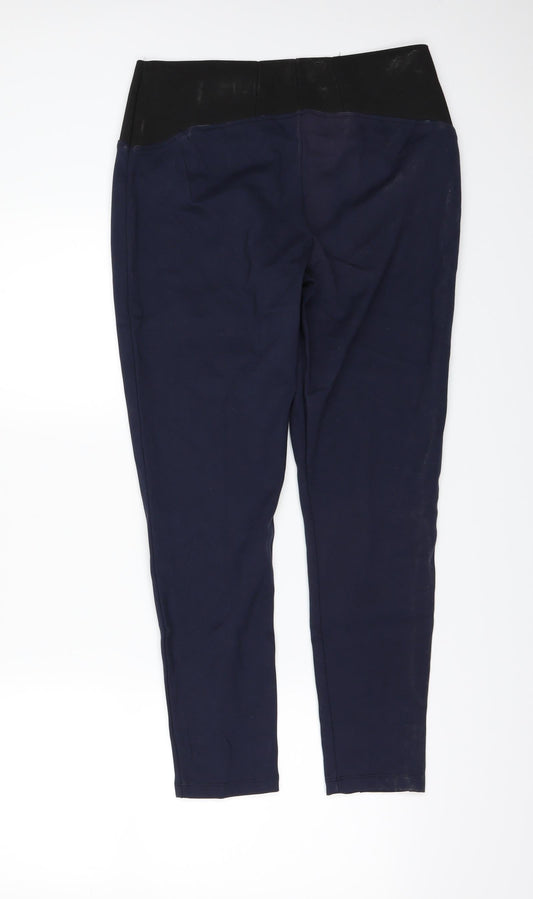 Marks and Spencer Womens Blue Trousers Size 12 L28 in