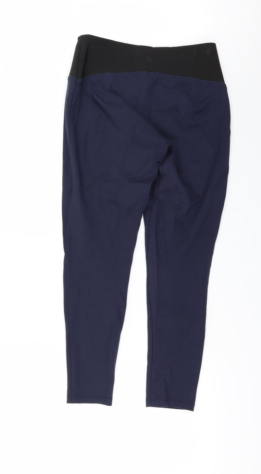 Marks and Spencer Womens Blue Trousers Size 12 L28 in