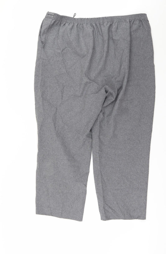 Preworn Womens Grey Trousers Size 20 L24 in