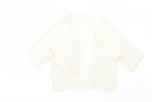 Store Twenty One Womens Ivory Cardigan Jumper Size M