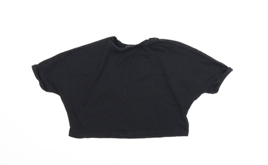 New Look Girls Black Cropped Tank Size 10-11 Years